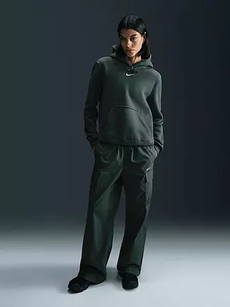 NIKE | Felpa con cappuccio da fitness da donna Sportswear Phoenix Fleece | dunkelgrün